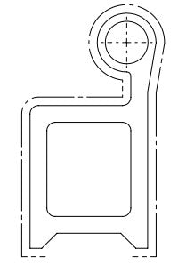 PROFIL VERTICAL ENCADREMENT POUR PU   L = 7050 MM 