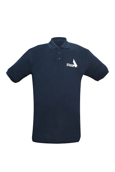 POLO SAFRAN NAVY COTTON BEDRUKT XX-LARGE