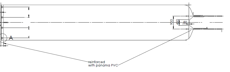 VLOERZEIL"BF13.5"  - ZILVER B11 = RAL 9006 ( RONDE