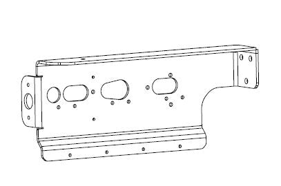 ADJUSTABLE BACKLIGHTS SUPPORT FOR ASPHALT SUSPENSI