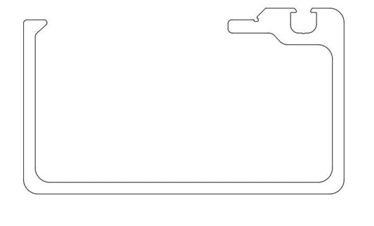 FRAME PROFILE REAR DOOR  L = 4450 MM -0/+10 MM