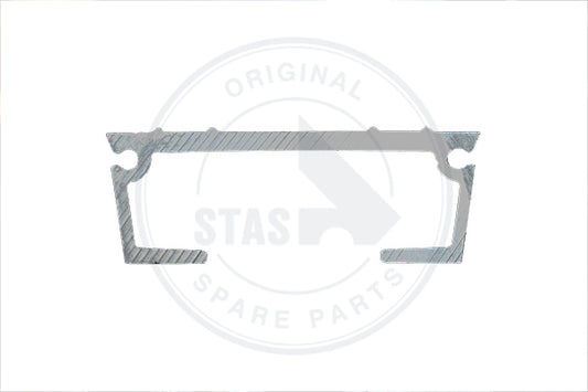 ALU BODENLATTE   GERIPPT FUR TOPPELT DICHTUNG WF 5