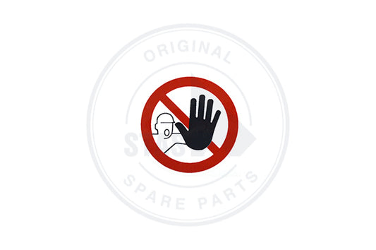 PICTOGRAM 50 MM "VERBODEN AANRAKEN"