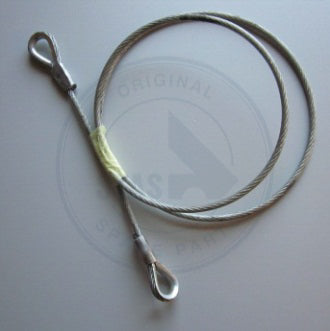 STAALKABEL6 MM+PVC 8MM L=1960 2K KABELKOUS GEPERST