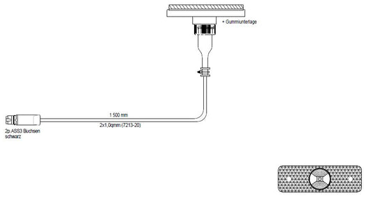 ASPOCK FLATPOINT ORANJE / INB / ASS3 / 1,5M/ "2012