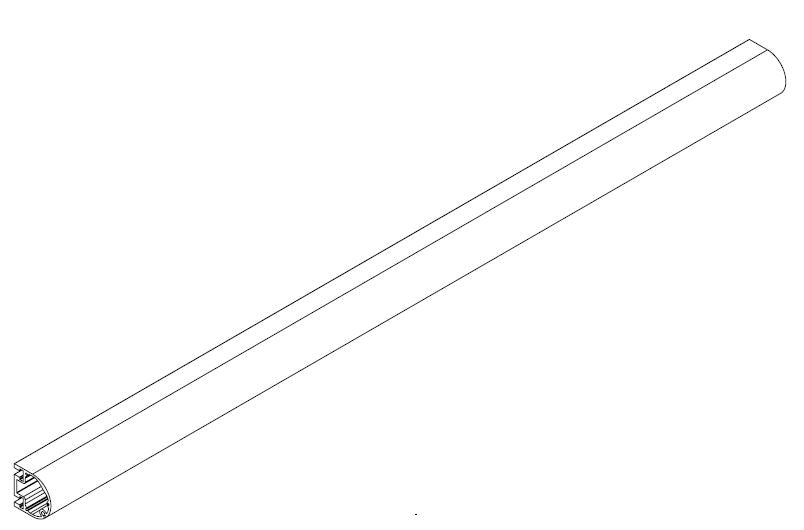 PROFIL DE PARE-CHOCS - BAE- L = 2400 MM -0/+10 MM 