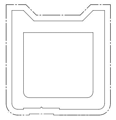 HOR.  RAHMENPROFIL FUR KOMBI-TUR L = 4820 MM -0/+1