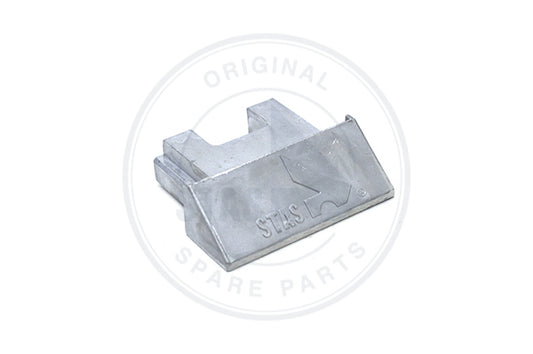 ONE SINGLE ALU CF "STAS" ENDCAP  FOR 21 PLANKSSYST