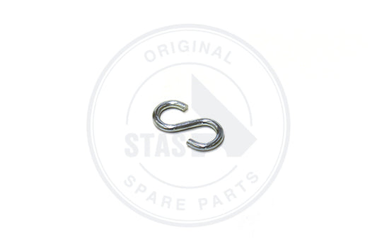 S - VORMIG HAAKJE 40 X 4 OPENING 6.3 MM
