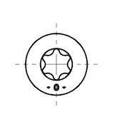 ZELFTAPPENDE SCHROEF VERZONKEN GALVA M6X40MM TORX