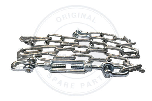 CHAIN IN THE MIDDLE AS SHEET SUPPORT