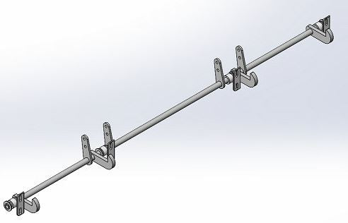 Achsen schließhaken - Short hooks - Single servo's