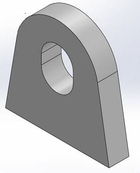 Triangle eyelet (oval hole)