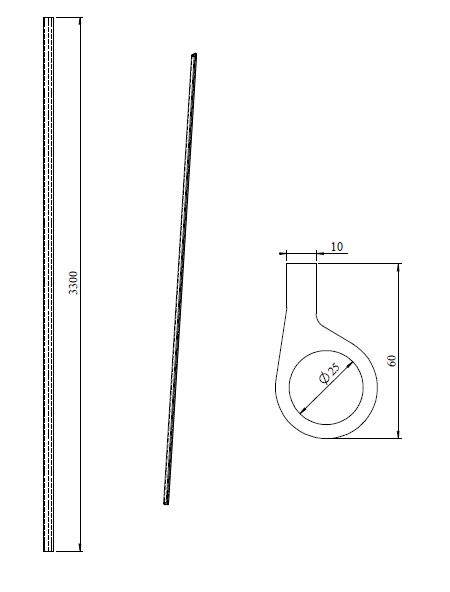 AFGEZAAGD SCHARNIERPLAT