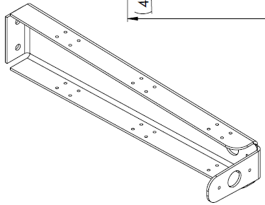 SUPPORT BREEDTELICHTJE OP CHASSIS URS / FS